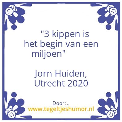 Tegeltje: ..