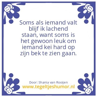 Tegeltje: Soms