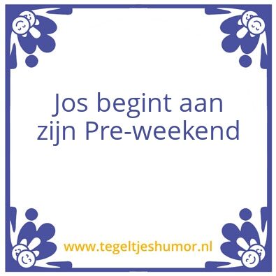 Tegeltje: Jos