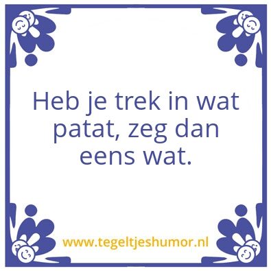 Tegeltje: .