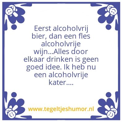 Tegeltje: #Dry January