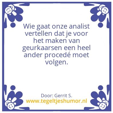 Tegeltje: Ik ben Gerrit.