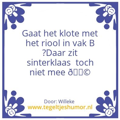 Tegeltje: Sinterklaas