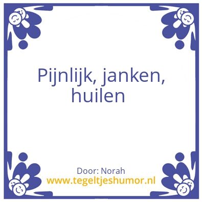 Tegeltje: Ja