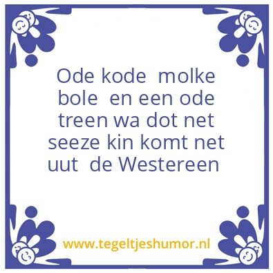 Tegeltje: De Westereen