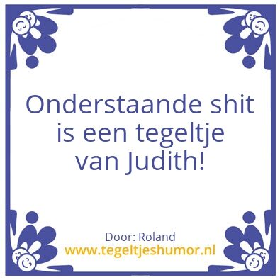 Tegeltje: Shit