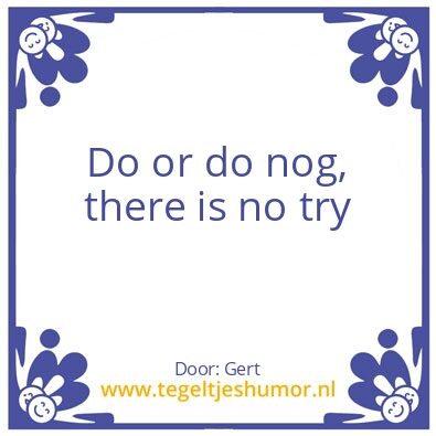 Tegeltje: Yoda
