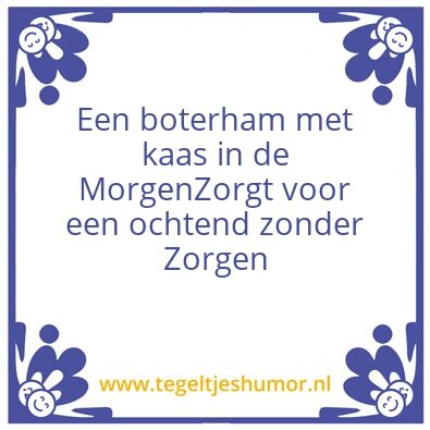 Tegeltje: Boterham
