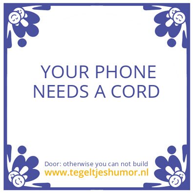 Tegeltje: Time is linear