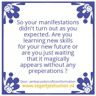 Tegeltje: IN YOUR LIFE