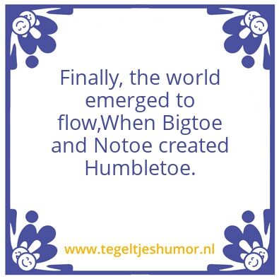 Tegeltje: Humbletoe