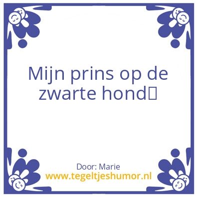 Tegeltje: Mijn…
