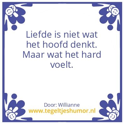Tegeltje: Liefde…