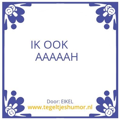 Tegeltje: EIKEL