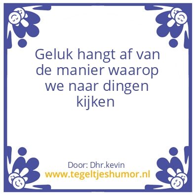 Tegeltje: geluk