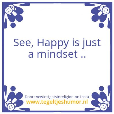 Tegeltje: Happy ..