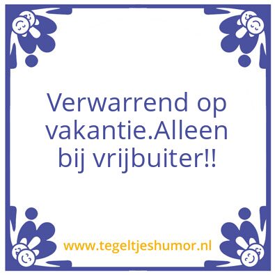 Tegeltje: Vrijbuiter