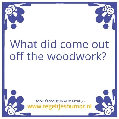 Tegeltje: Woodwork