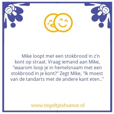 Tegeltje: Stokbrood