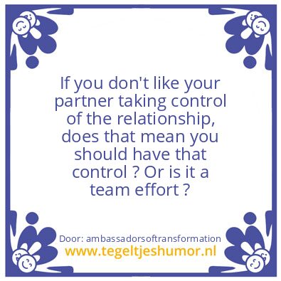 Tegeltje: Rules are a necessity