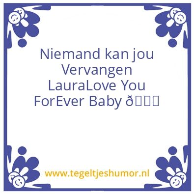 Tegeltje: Laura ðŸ’œ Edwin