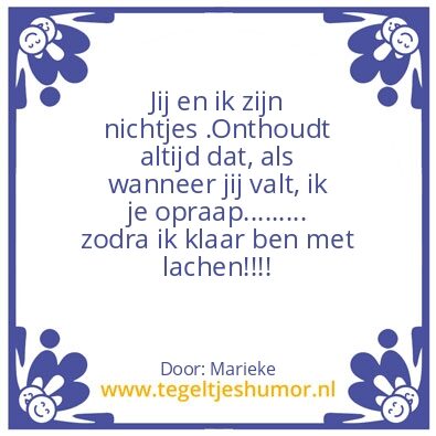 Tegeltje: NIchtjes