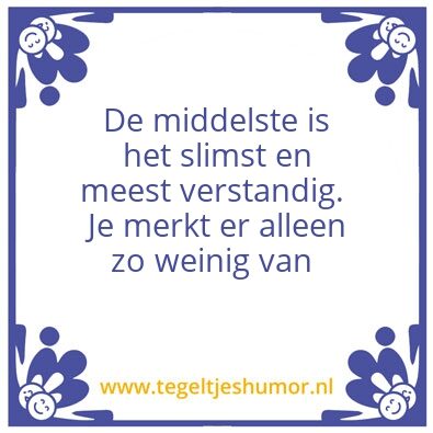 Tegeltje: Middelste