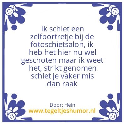 Tegeltje: schieten