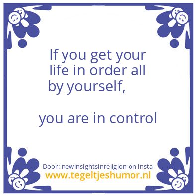 Tegeltje: My advice
