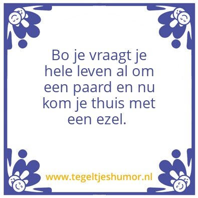 Tegeltje: Ezel