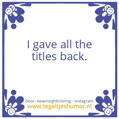 Tegeltje: When you change timelines,