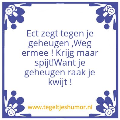 Tegeltje: Eigen keuze