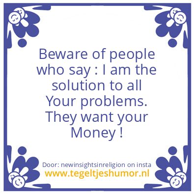 Tegeltje: If you make hollow promises,