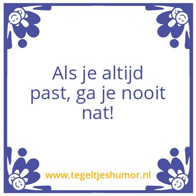 Tegeltje: Klaverjassen wassen