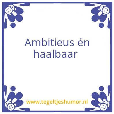 Tegeltje: Begroting