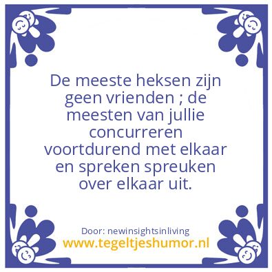 Tegeltje: Witches