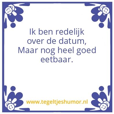 Tegeltje: leeftijd