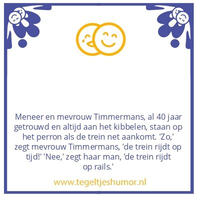 Tegeltje: De trein