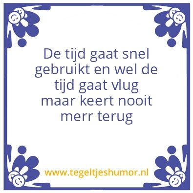 Tegeltje: Tijd