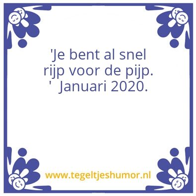 Tegeltje: Pijp