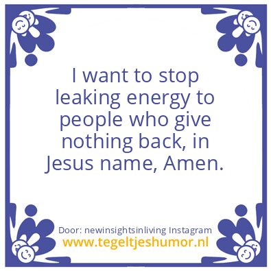 Tegeltje: leaking energy