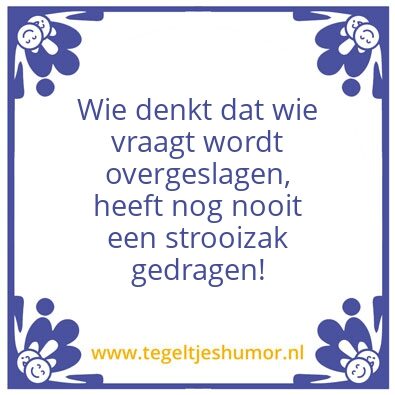 Tegeltje: Vragen