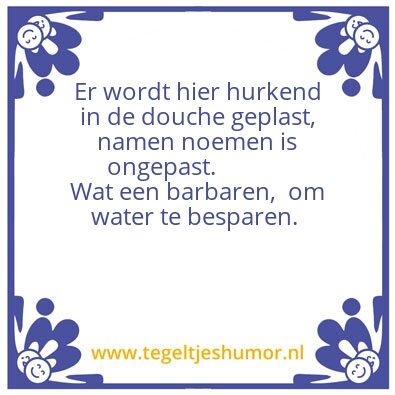 Tegeltje: Op hurkhoogte