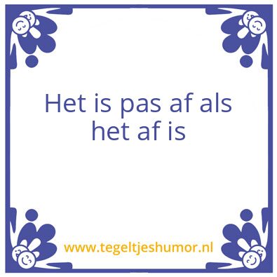 Tegeltje: wijsheid