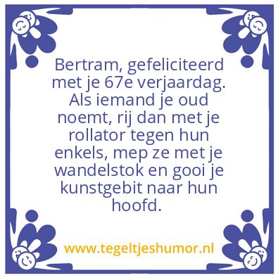 Tegeltje: Bertram