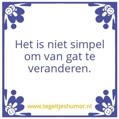 Tegeltje: niet simpel