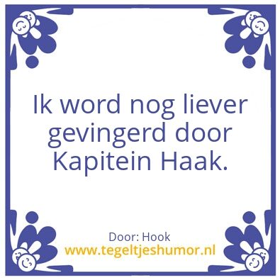 Tegeltje: Haak