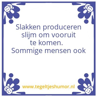 Tegeltje: Slak