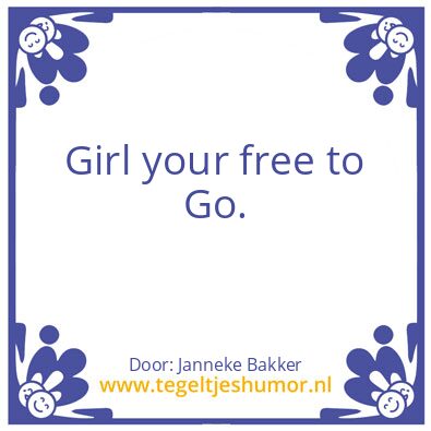 Tegeltje: My Woman