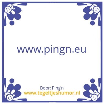 Tegeltje: www.pingn.eu
